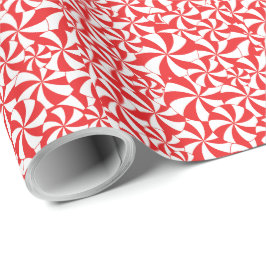Papel de embrulho de Natal Cane Cane Natal Wrap