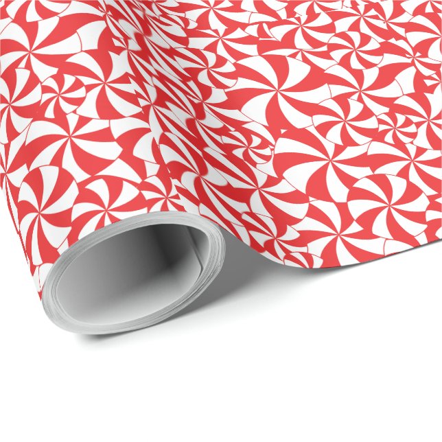Papel de embrulho de Natal Cane Cane Natal Wrap (Ponta do rolo)