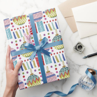 Papel de embrulho de Natal colorido para enfeites