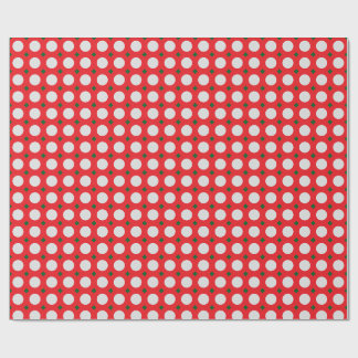 Papel de embrulho de Natal com bolinhas