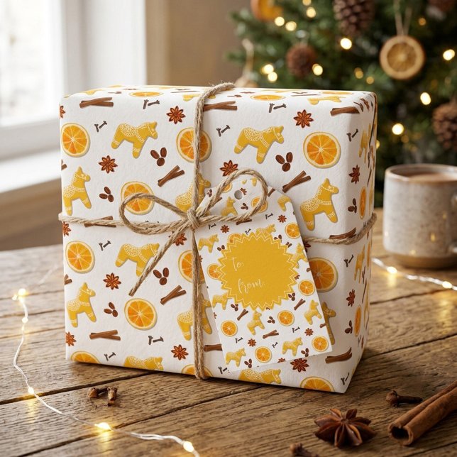 Papel de embrulho de Natal com Gingerbread & espec (Criador carregado)