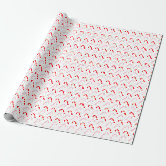 Papel de embrulho de Natal com Listras Vermelhas