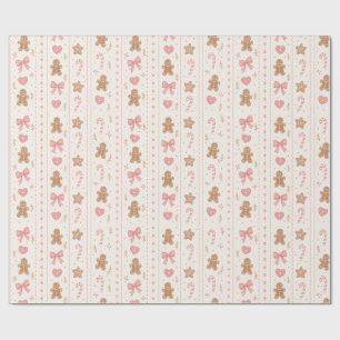 Papel de embrulho de Natal Coquette de gengibre