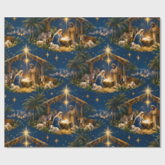Papel de embrulho de Natal da Natividade
