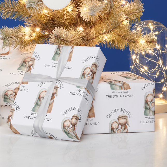 Papel de embrulho de Natal da Natividade - Present (Feriados)