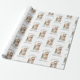 Papel de embrulho de Natal da Natividade - Present