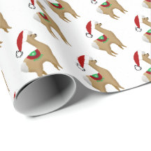 Papel de embrulho de Natal de Alpaca