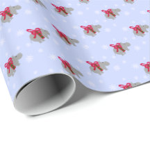 Papel de embrulho de Natal de Hipopótamo