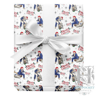 Papel de embrulho de Natal de Jiu Jitsu