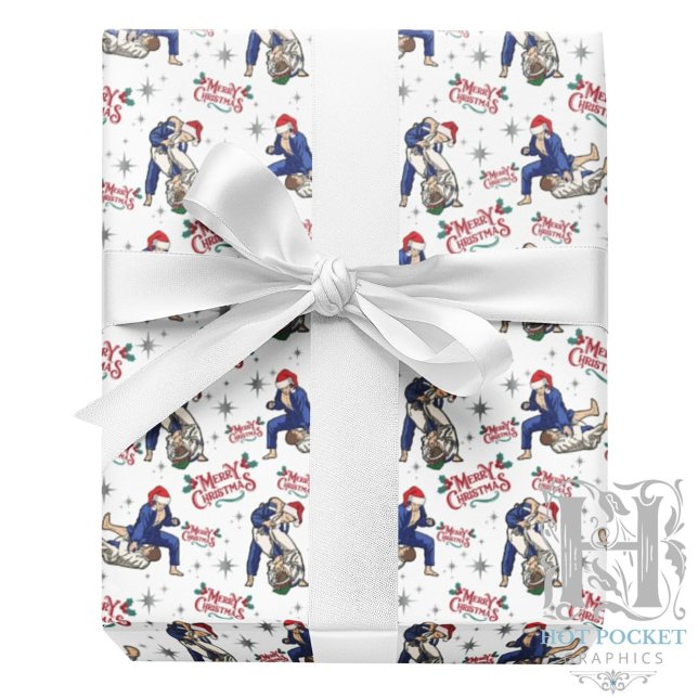Papel de embrulho de Natal de Jiu Jitsu (Criador carregado)
