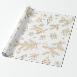 Papel de embrulho de Natal de Luxo – Férias Elegan