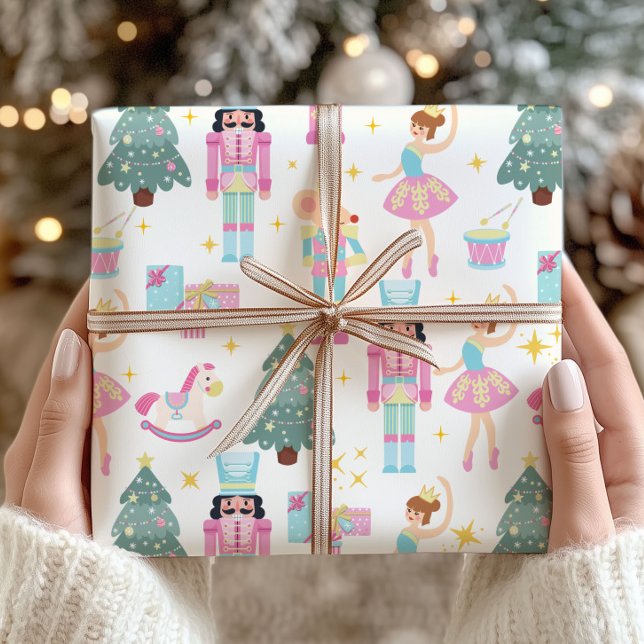 Papel de embrulho de Natal do Ballet do Quebra-Noz (Criador carregado)