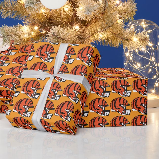 Papel de embrulho de Natal do futebol de CINCINNAT (Feriados)