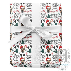Papel de embrulho de Natal do Great Dane