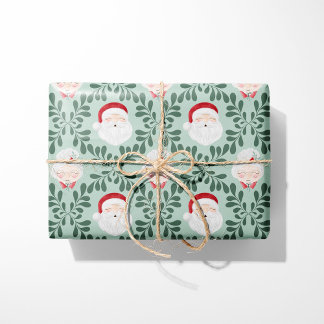 Papel de embrulho de Natal do Sr. e da Sra. Claus
