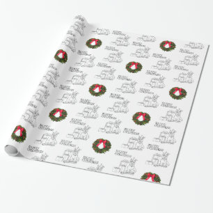 Papel de embrulho de Natal do Terrier Escocês