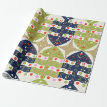 Papel de embrulho de Natal elegante do Velho Mundo