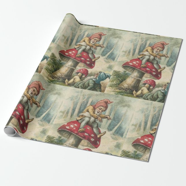 Papel de embrulho de Natal Elfo (Desenrolado)