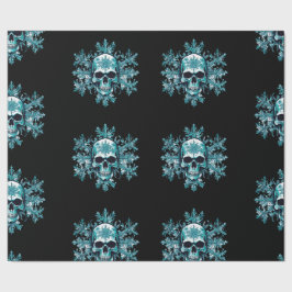 Papel de embrulho de Natal em floco de neve de crâ
