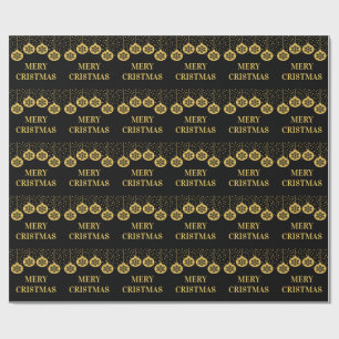 Papel de embrulho de Natal em ouro elegante