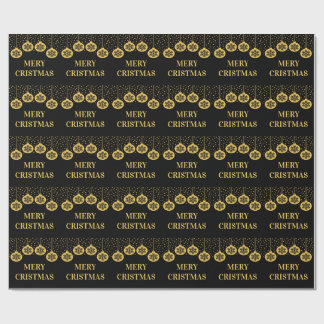 Papel de embrulho de Natal em ouro elegante