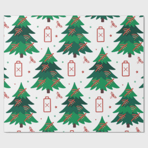 Papel de embrulho de Natal engraçado sem sinal