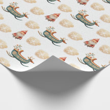 papel de embrulho de natal fofo
