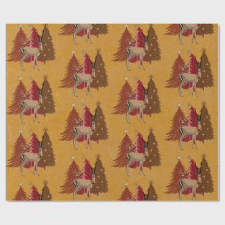 Papel de embrulho de NATAL GAZELLE
