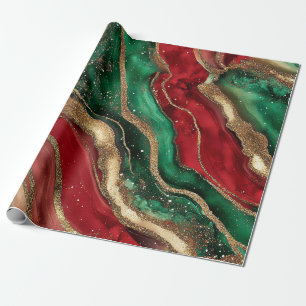 Papel de embrulho de Natal Geode