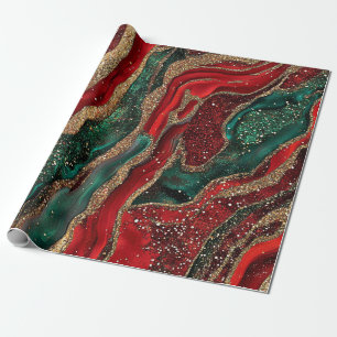 Papel de embrulho de Natal Geode
