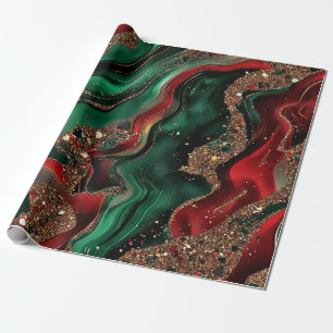 Papel de embrulho de Natal Geode