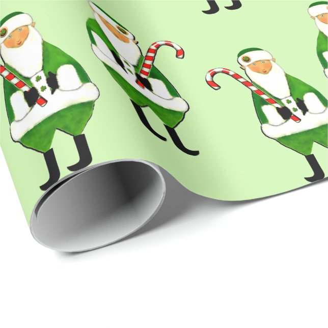 Papel de embrulho de Natal irlandês (Ponta do rolo)
