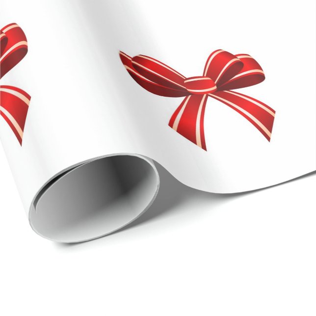 Papel de embrulho de Natal/Laços (Ponta do rolo)