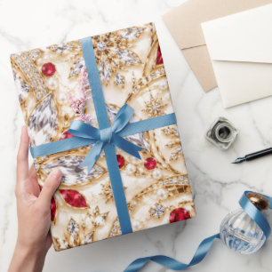 Papel de embrulho de Natal Luxo Rubi