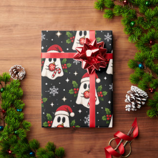 Papel de embrulho de Natal Merry Little Boo