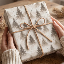 Papel de embrulho de Natal Mini Toss Árvore de Pin