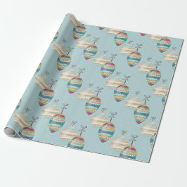Papel de embrulho de Natal Ornamento de Inverno