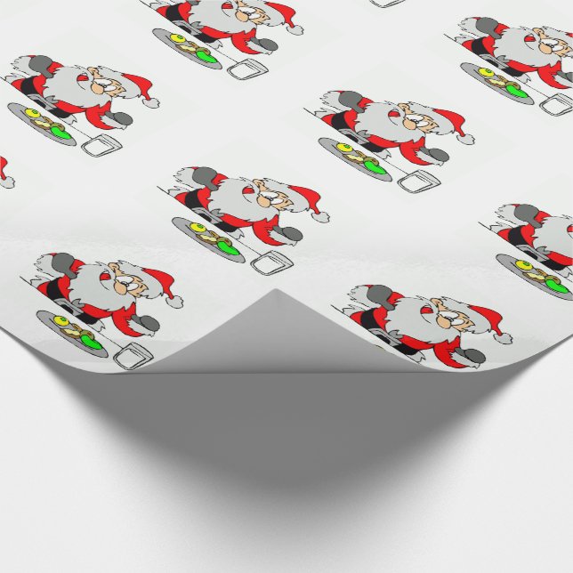 Papel de embrulho de Natal/Papai Noel (Ponta)