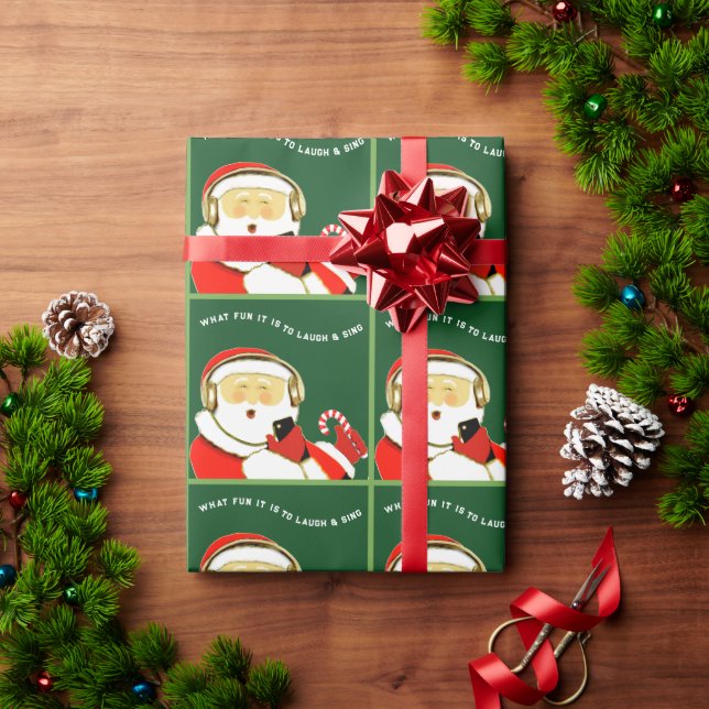 Papel de embrulho de Natal para amantes de música (Presente de Natal)