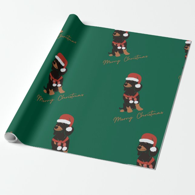 Papel de embrulho de Natal para animal de estimaçã (Desenrolado)