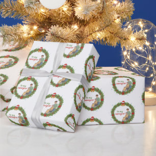 Papel de embrulho de Natal para o meu cuidador