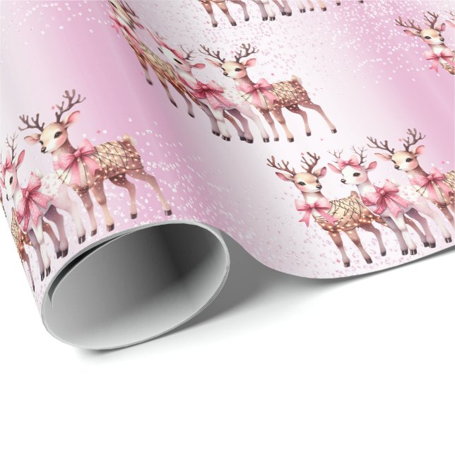 Papel de embrulho de Natal para veado de Natal (Ponta do rolo)