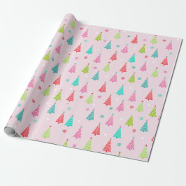Papel de embrulho de Natal pastel
