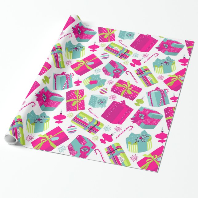 Papel de embrulho de Natal personalizado (Desenrolado)