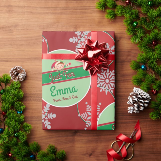 Papel de embrulho de Natal personalizado (Presente de Natal)