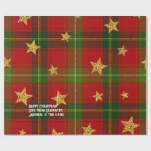 Papel de embrulho de Natal personalizado com Xadre