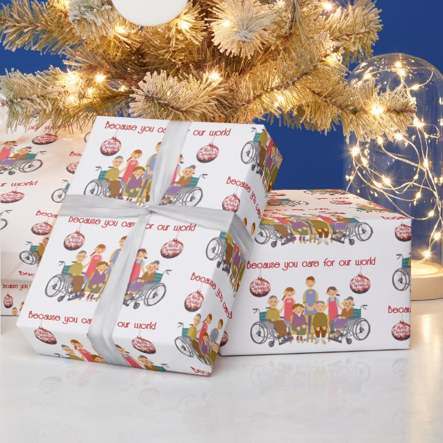 Papel de embrulho de Natal Porque Você Se Importa (Feriados)