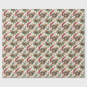 Papel de embrulho de Natal Puggle