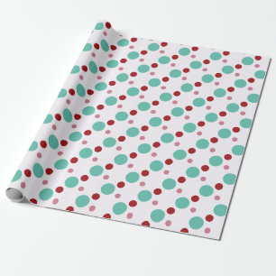 Papel de embrulho de Natal Red, Green, and White S