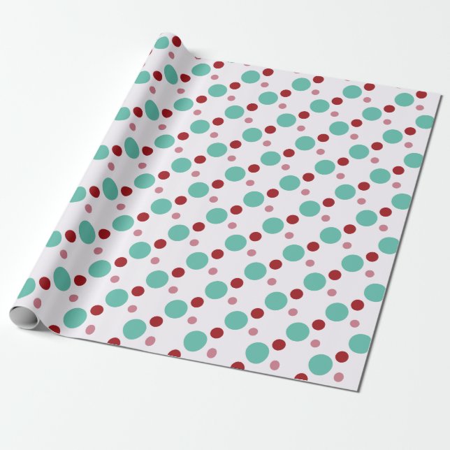 Papel de embrulho de Natal Red, Green, and White S (Desenrolado)